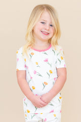Short Sleeve Pajamas in Tulip