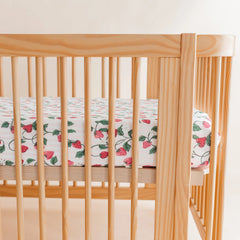 Crib Sheet in Strawberry Fields