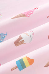 Twirl Bodysuit Dress in Sakura Ice Cream