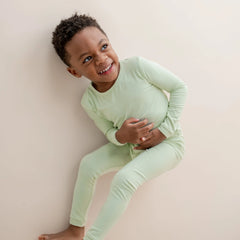Long Sleeve Pajamas in Basil