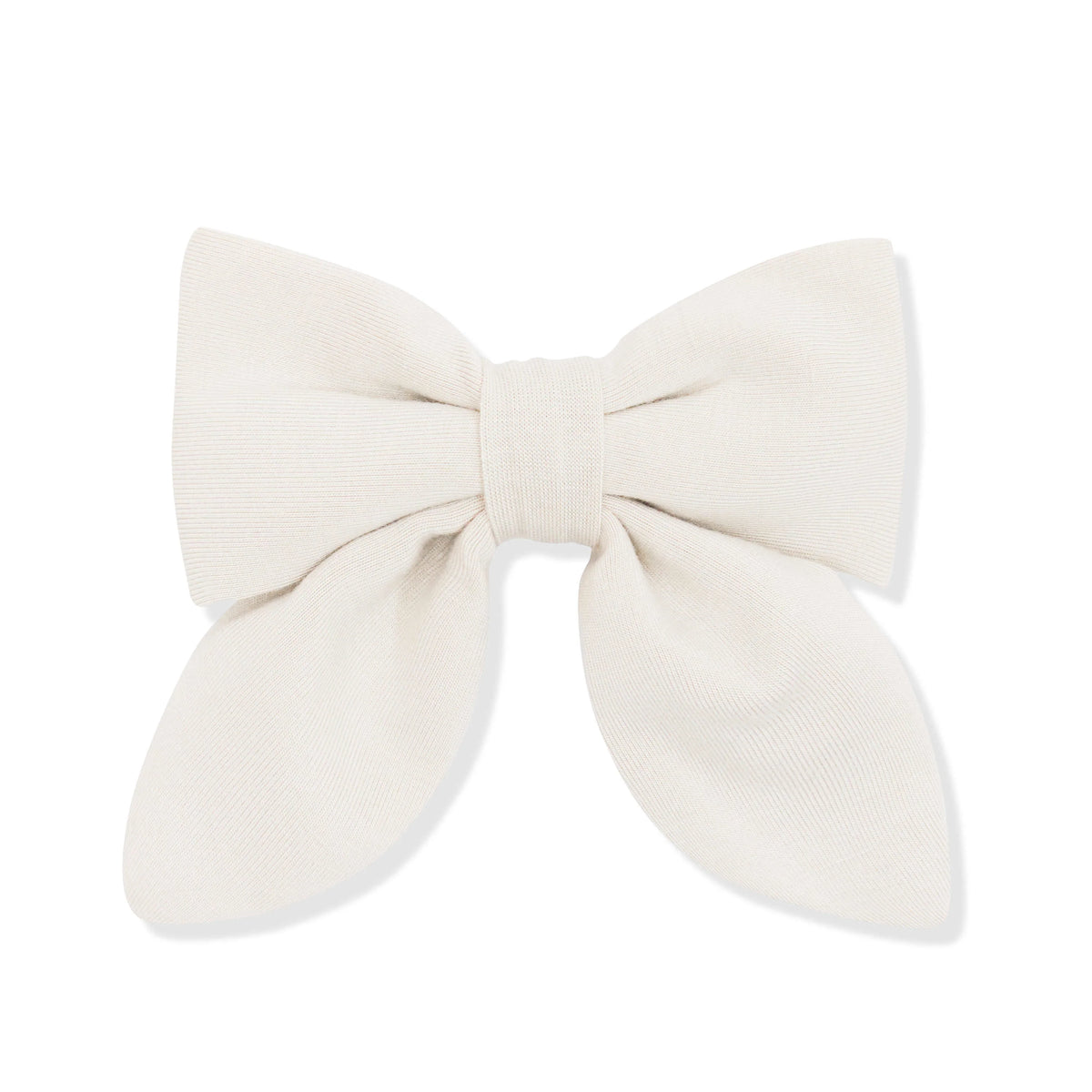 Medium Alligator Clip Bow in Oat