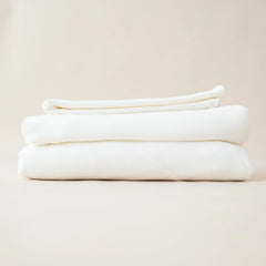 Fitted Sheet with Pillowcases in Cloud