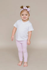 Ribbed Leggings in Thistle
