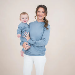 French Terry Jogger Set in Slate