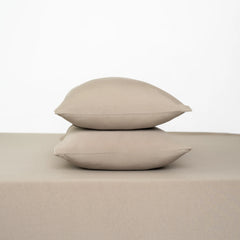 Fitted Sheet with Pillowcases in Almond