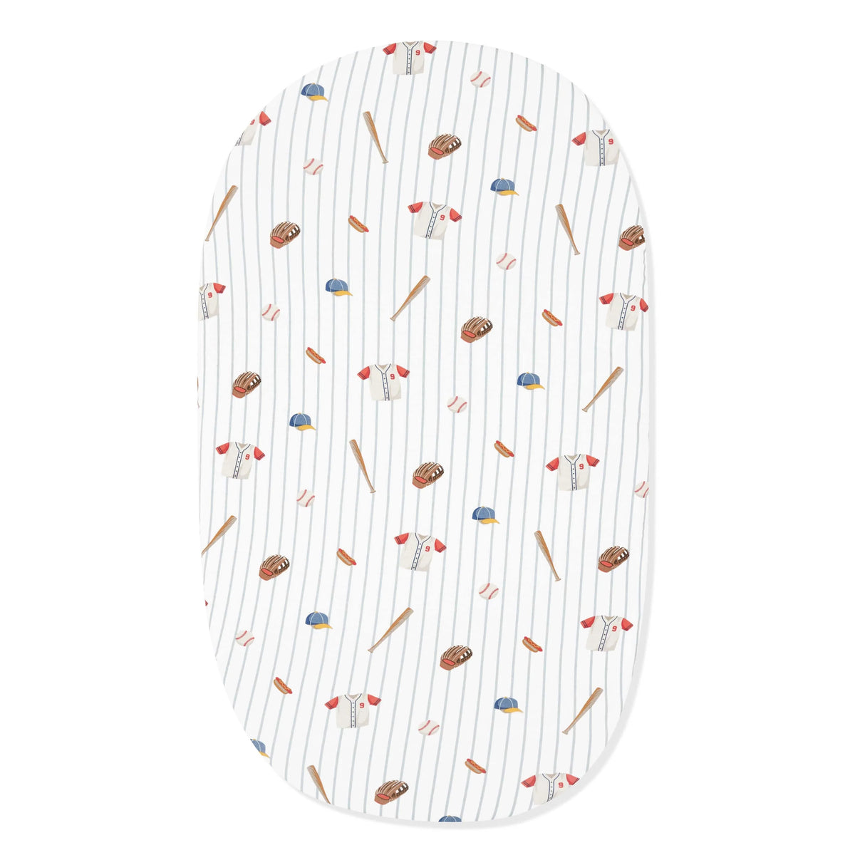 Oval Bassinet Sheet in Home Run