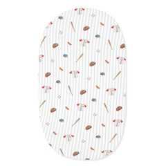 Oval Bassinet Sheet in Home Run