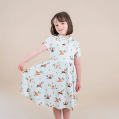 Polo Dress in Winnie the Pooh Hundred Acre Wood