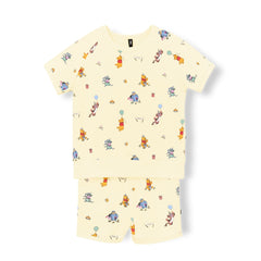 Short Sleeve Jogger Set in Winnie the Pooh Celebration