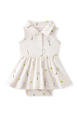 Polo Bodysuit Dress in Tennis