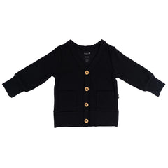 Bamboo Jersey Cardigan in Midnight