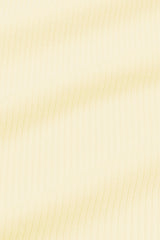 Ribbed Ruffle Zipper Footie in Chamomile