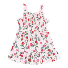 Smocked Dress in Strawberry Fields