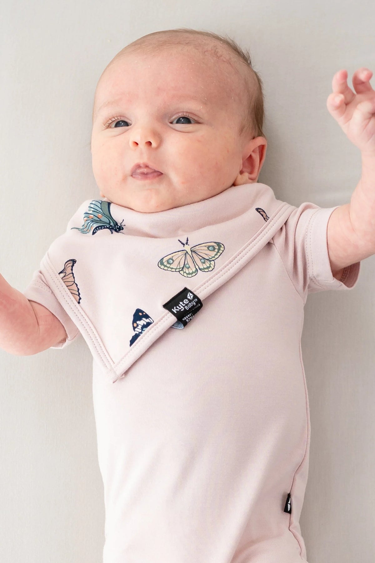 Bib in Blush Butterfly