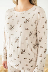 Women's Jogger Pajama Set in Classic Cowboy