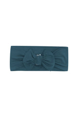 Knotted Bow Headband in Atlantic