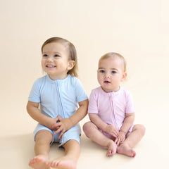 Zipper Shortall Romper in Thistle