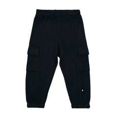 Fleece Cargo Pants in Midnight