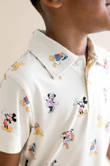 Toddler Short Sleeve Polo in Mickey Mouse and Friends