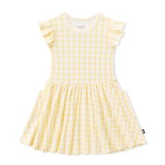 Pocket Dress in Gingham Chamomile