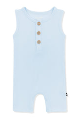 Ribbed Sleeveless Shortall in Breeze