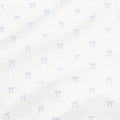 Pointelle Take Me Home Set with Cap in Sweet Blue Bow